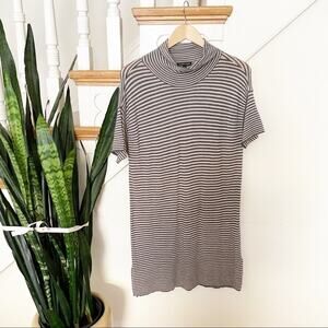 Eileen Fisher striped pattern mini dress sz S